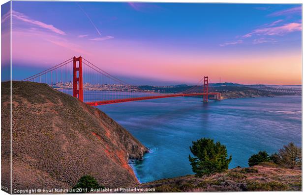 Golden Gate Bridge & the San Francisco Bay Canvas Print by Eyal Nahmias