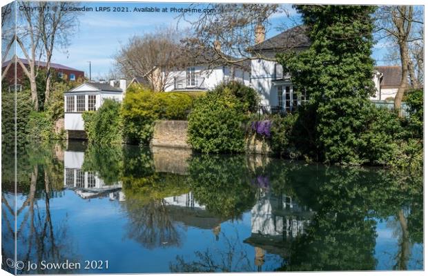 Gazebo Reflections Canvas Print by Jo Sowden