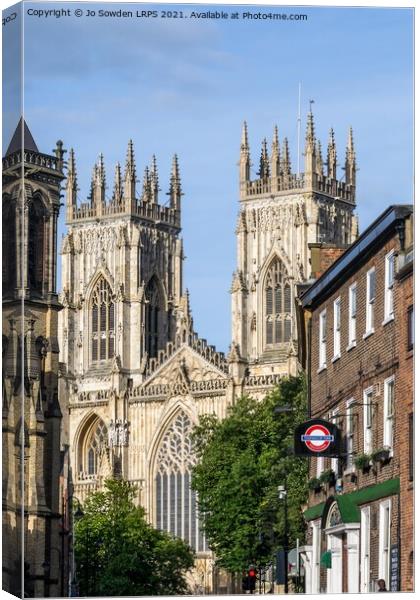 York Minster Canvas Print by Jo Sowden