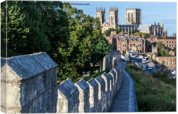 York Minster from the City Wall Canvas Print by Jo Sowden