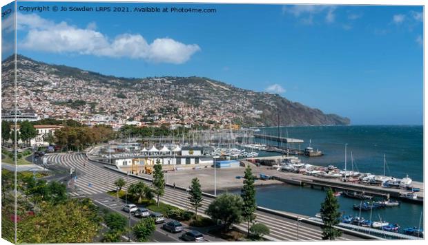 Funchal Canvas Print by Jo Sowden