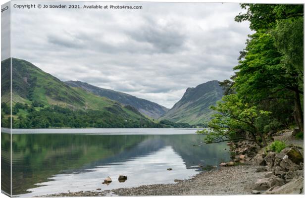 Buttermere Lake Canvas Print by Jo Sowden