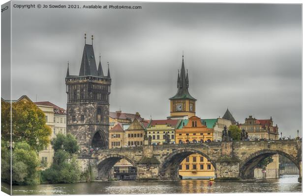 Prague Cityscape Canvas Print by Jo Sowden