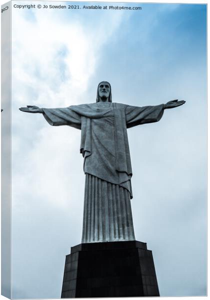 Christ the Redeemer, Rio, Brazil Canvas Print by Jo Sowden