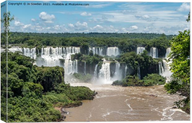 Iguazu Falls, South America (3) Canvas Print by Jo Sowden