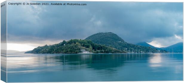 Early morning Lefkada Canvas Print by Jo Sowden