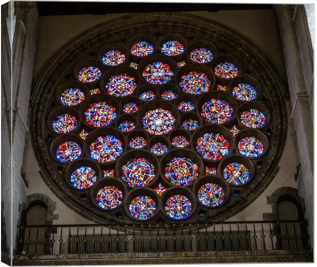 Stained Glass Church window Canvas Print by Jo Sowden