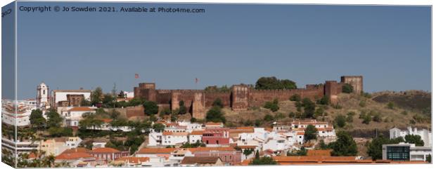 Silves Castle, Portugal Canvas Print by Jo Sowden