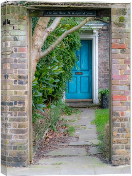 Cottage, Hampstead Grove, London Canvas Print by Jo Sowden