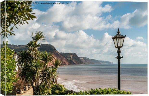 A view of Sidmouth Canvas Print by Jo Sowden