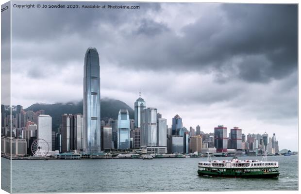 Hong Kong Island Canvas Print by Jo Sowden
