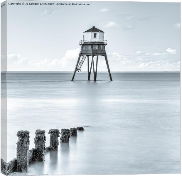 Silver Dovercourt Canvas Print by Jo Sowden