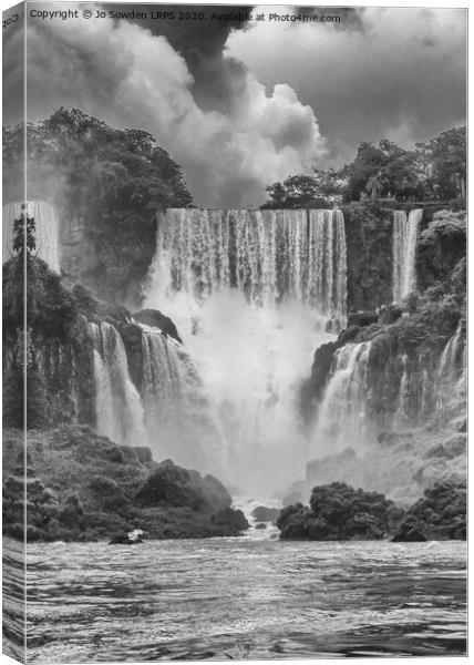 Iguazu Falls, South America Canvas Print by Jo Sowden