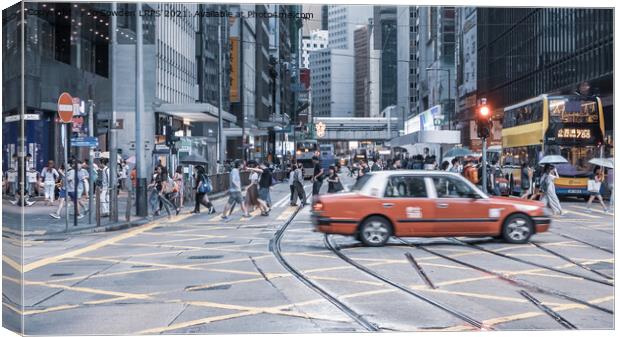 Hustle and Bustle of Hong Kong Canvas Print by Jo Sowden