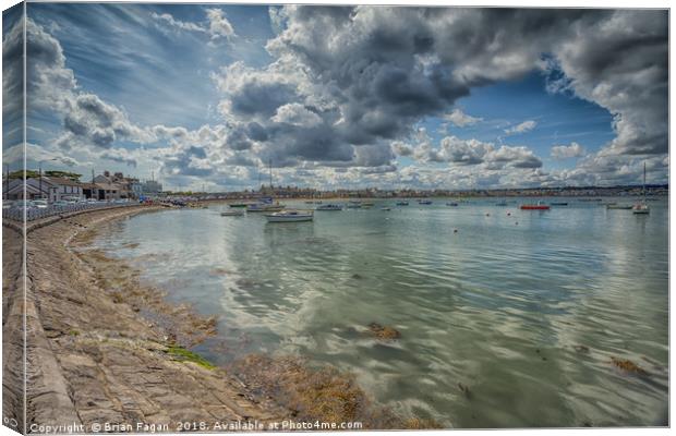 Skerries Harbour Canvas Print by Brian Fagan