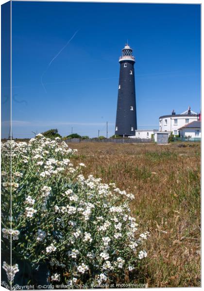 Dungeness Old Lighthouse Canvas Print by Craig Williams