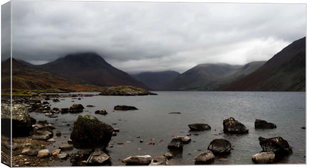 Wastwater Lake District Canvas Print by Dave Leason