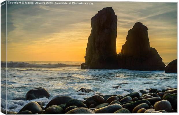 Sunset At Cape Roca I Canvas Print by Marco Oliveira