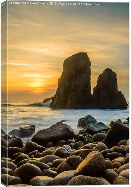  Sunset At Cape Roca IV Canvas Print by Marco Oliveira