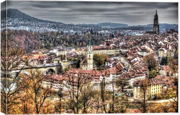  Bern Old Town Canvas Print by Paul Williams