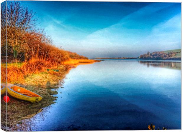  Estuary Sunrise Canvas Print by Elaine Turpin