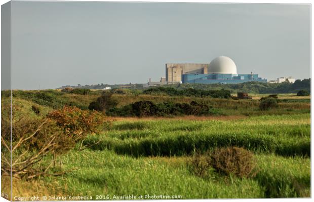 Sizewell nuclear power station Canvas Print by Jolanta Kostecka