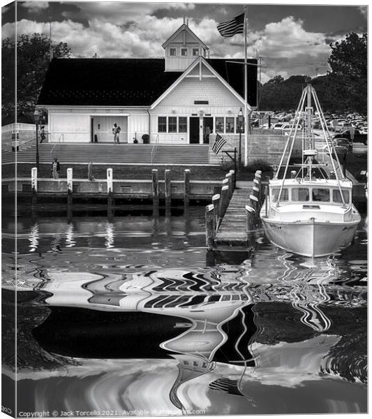 Hyannis The Coastguard Canvas Print by Jack Torcello