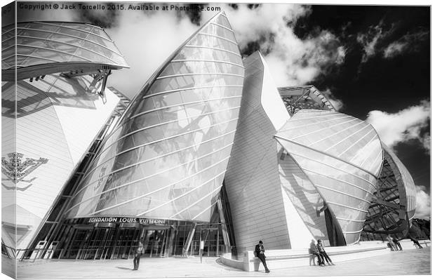  Louis Vuitton Paris by Frank Gehry Canvas Print by Jack Torcello