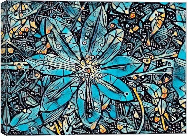 Bejewelled Clematis III Canvas Print by Jack Torcello