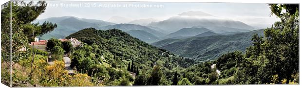 Corsica Panorama Canvas Print by Adrian Brockwell