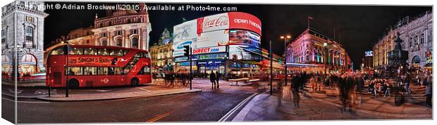 Piccadilly Circus Canvas Print by Adrian Brockwell