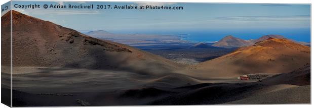 Timanfaya National Park Canvas Print by Adrian Brockwell