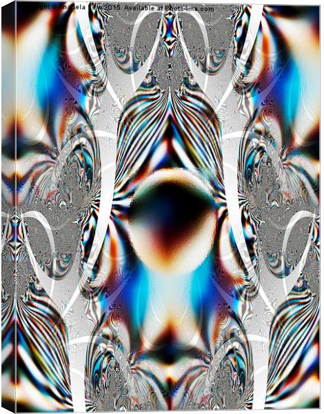  abstract fractal trace Canvas Print by Anabela Fern