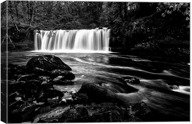  Sgwd Ddwli Isaf Waterfall Canvas Print by Stephen Jones