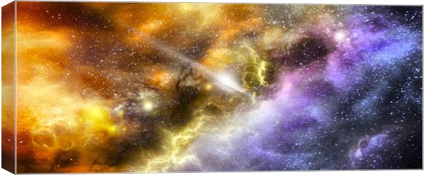  Colorful Space Canvas Print by Svetlana Sewell