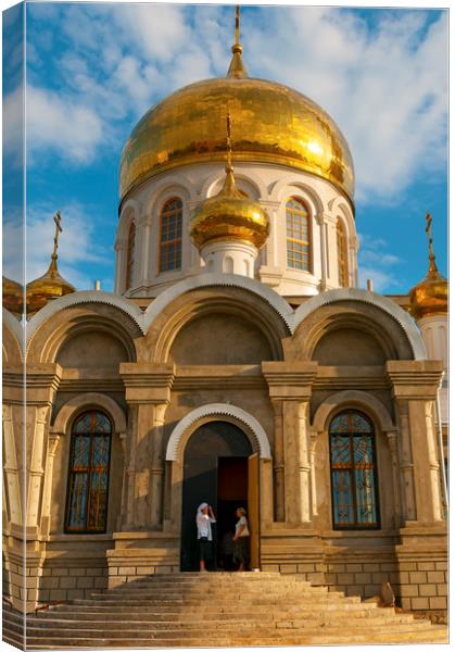  Russian Church Canvas Print by Svetlana Sewell