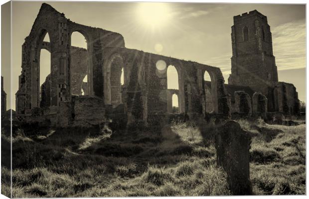 Covehithe Abbey Canvas Print by Svetlana Sewell