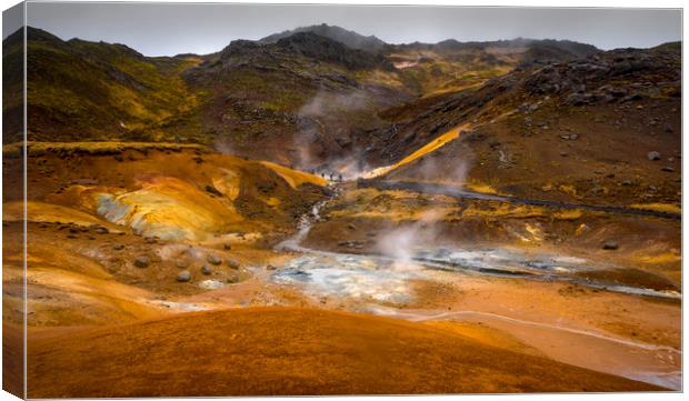 Geothermal Area Canvas Print by Svetlana Sewell