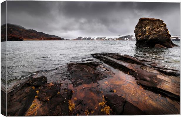 Kleifarvatn Lake Canvas Print by Svetlana Sewell