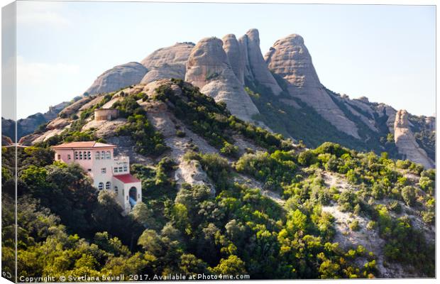 The Mountain of Montserrat Canvas Print by Svetlana Sewell