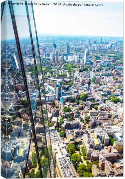 View from Shard Canvas Print by Svetlana Sewell