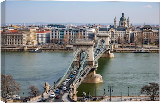 Chain Bridge Canvas Print by Svetlana Sewell