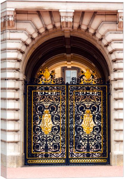 Gate to Buckingham Palace Canvas Print by Svetlana Sewell