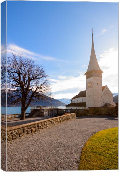 Spiez Castle Canvas Print by Svetlana Sewell