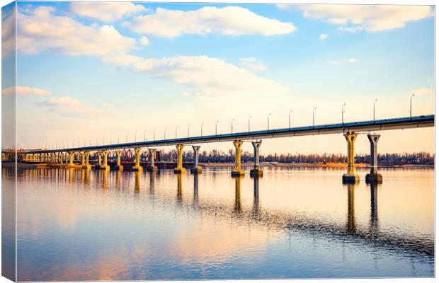 Bridge in Volgograd Canvas Print by Svetlana Sewell