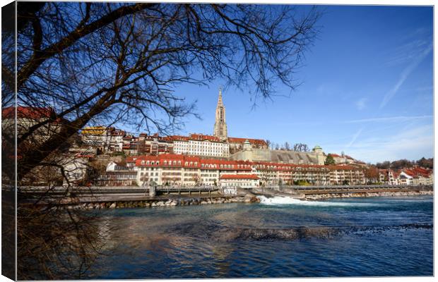 Bern and River Aare Canvas Print by Svetlana Sewell