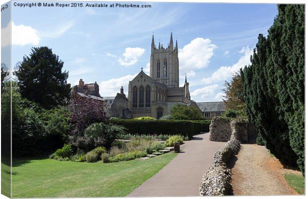 St Edmundsbury Cathedral Canvas Print by Mark Roper