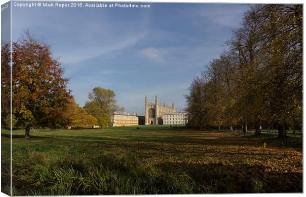 Kings College Chapel Canvas Print by Mark Roper