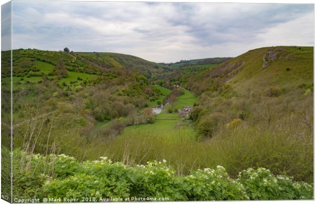 Monsal Dale Valley, Derbyshire Canvas Print by Mark Roper