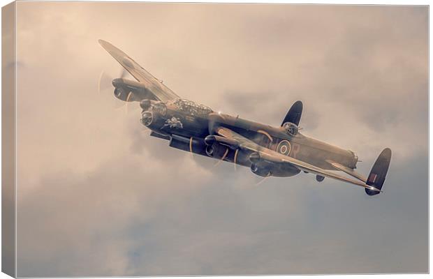 Lancaster Bomber Canvas Print by Chris Paul